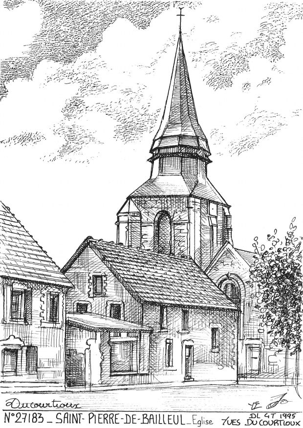 N 27183 - ST PIERRE DE BAILLEUL - église